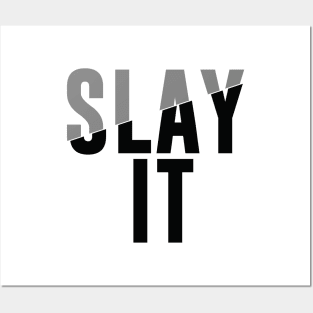 Slay it - Minimal Typography Posters and Art